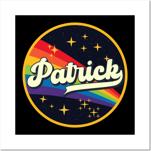 Patrick // Rainbow In Space Vintage Style Wall Art by LMW Art